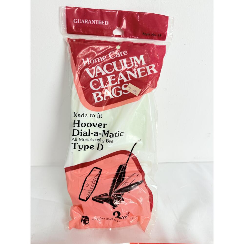 NWT Hoover Type D Vacuum Cleaner Bags 3 Pack Dial-A-Matic Vintage - Picture 3 of 4